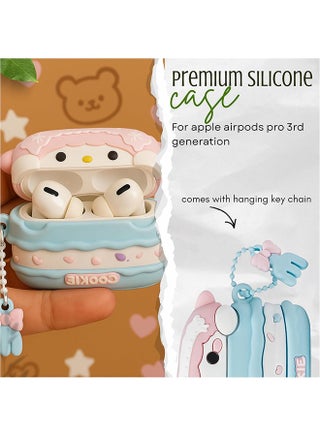 Compatible with AirPods Pro 3 Case Cover with Cleaning Kit, Cartoon Kawaii 3D Protective Case for AirPods Pro 3rd Generation (2025) Earbuds Case Cover with Keychain for Girls (Doll) - view 5
